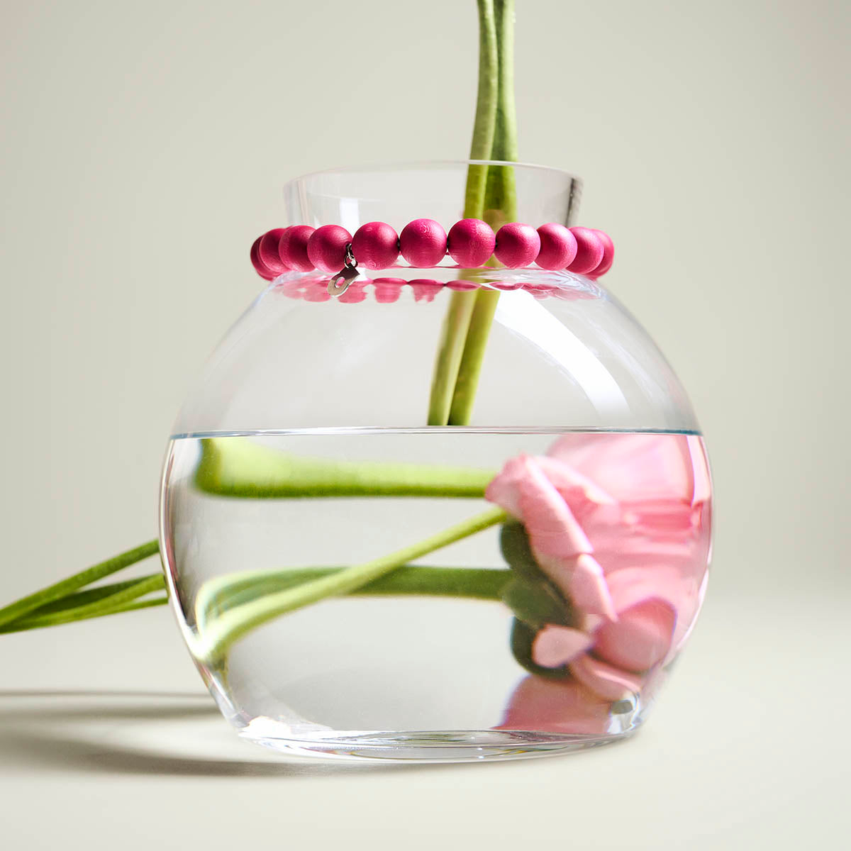 Pore-lasimaljakko, 22 cm, pinkki