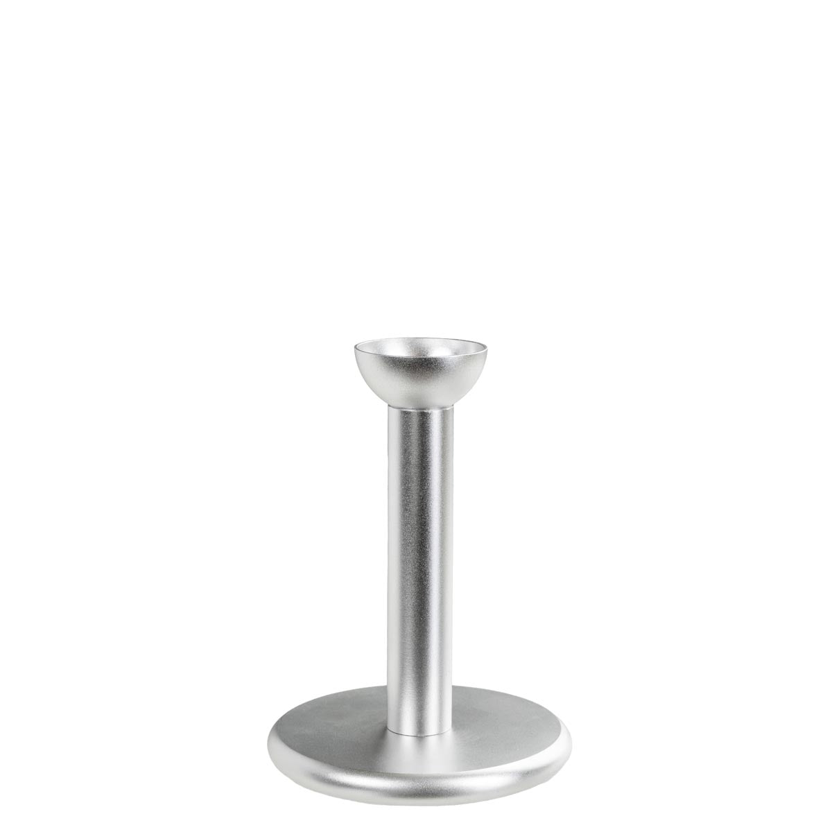 Pipe-kynttilänjalka, 10 cm, hopea