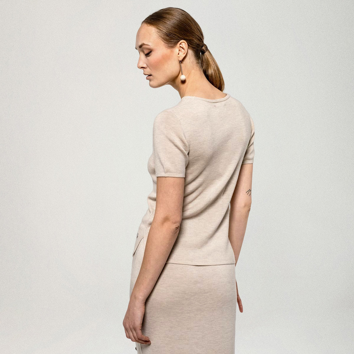 Elea-neulepaita, beige