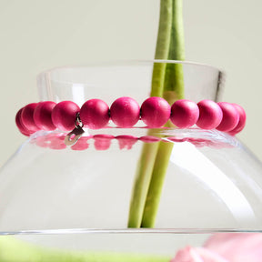 Pore-puukranssi 22 cm Kupla-maljakolle, pinkki