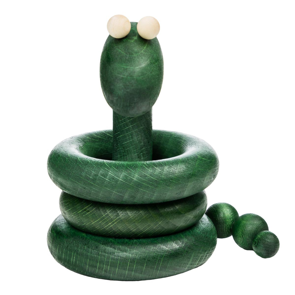 Käärme-veistos, 9 cm, vihreä