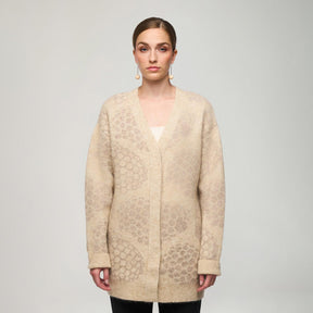 Ellis-neuletakki, Pässi, beige