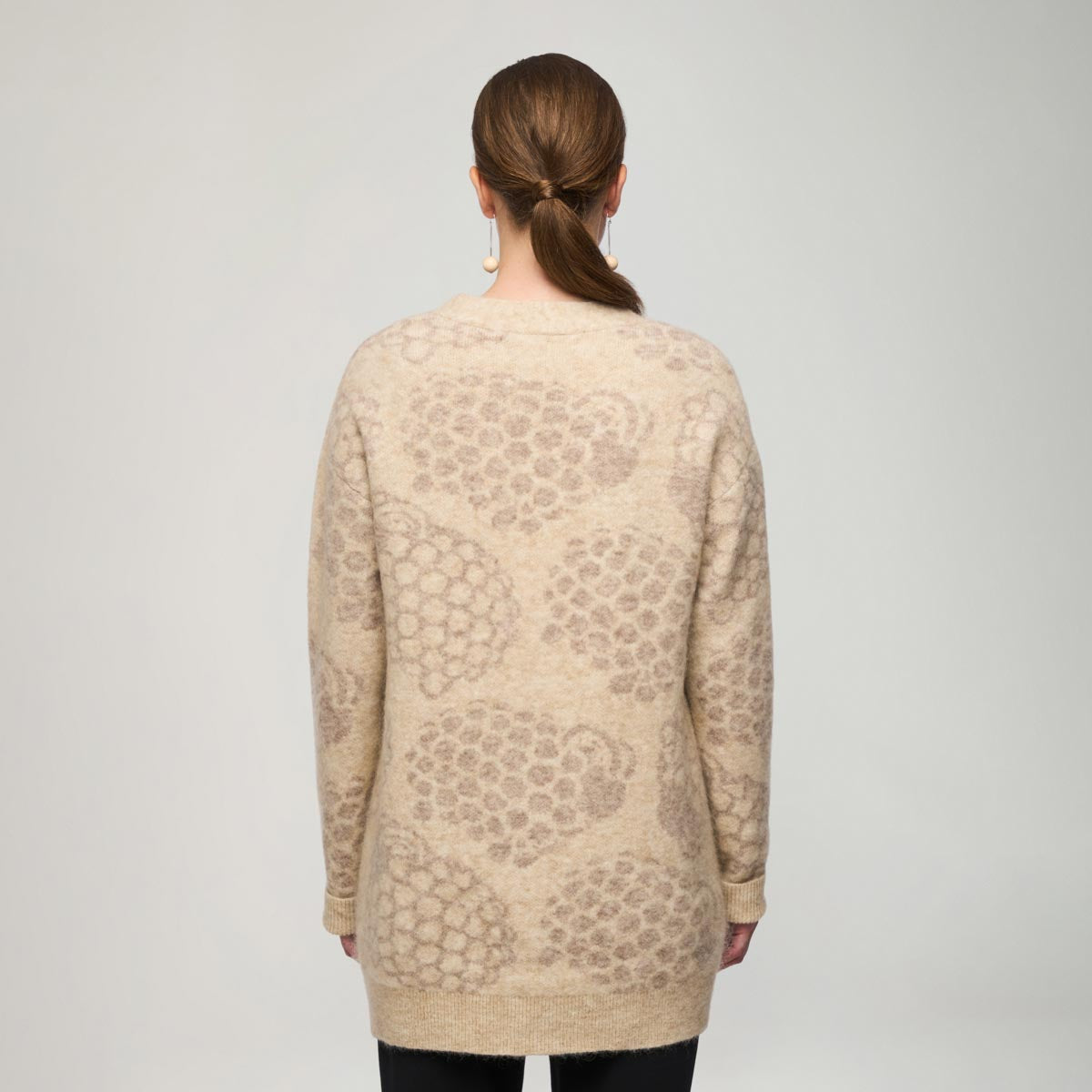 Ellis-neuletakki, Pässi, beige