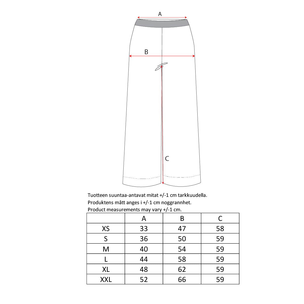 Mikaela-culottes, Utu, tummansininen